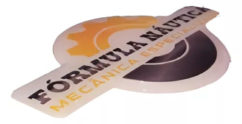Adesivo Emblema 3d Resinado Fórmula Náutica Jet Ski 60x99mm