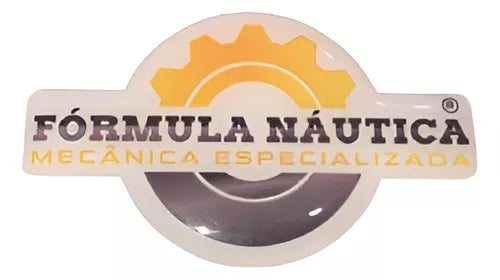 Adesivo Emblema 3d Resinado Fórmula Náutica Jet Ski 60x99mm