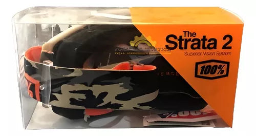 Óculos Goggle De Motocross Bike 100% Strata 2 Kombat Uv400
