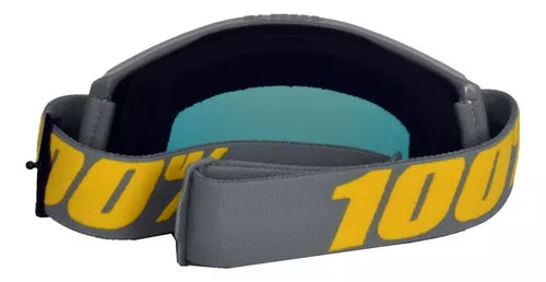 Óculos 100% Strata 2.0 Izipizi Cinza Espelhado Motocross